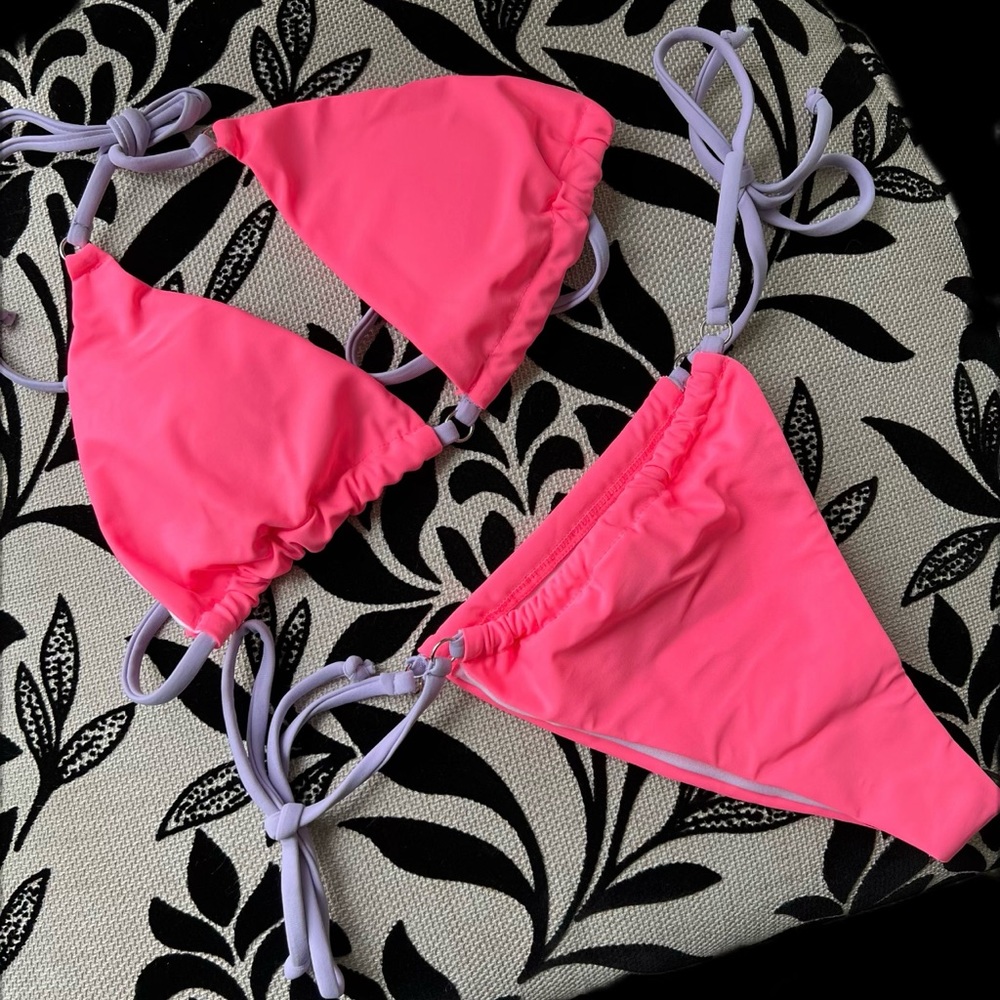 Bright pink Bikini set